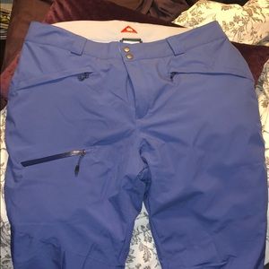 Columbia 1x Omni-heat snow pants in periwinkle